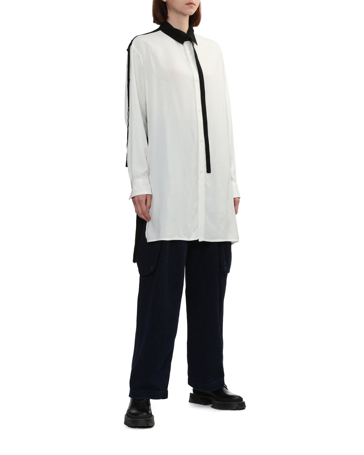 Layered rayon shirt