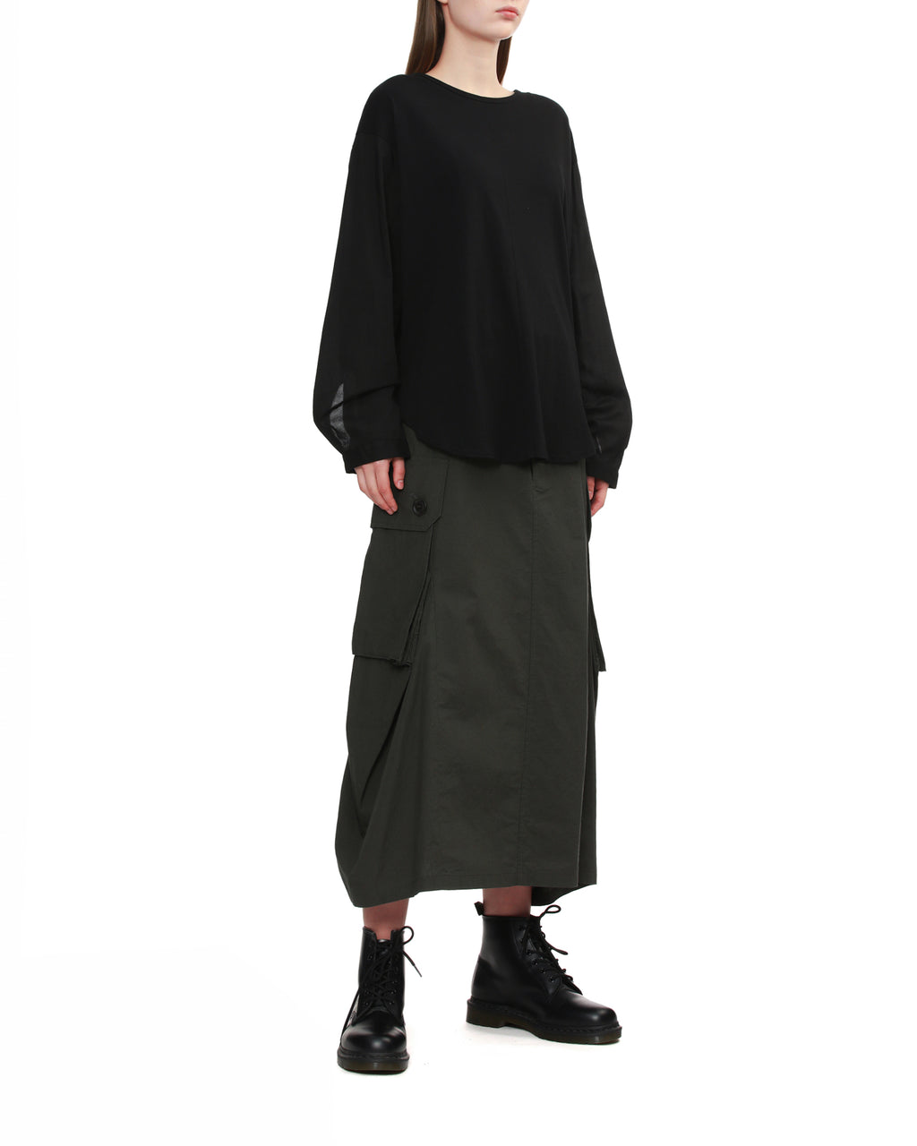 Oversized long-sleeve top