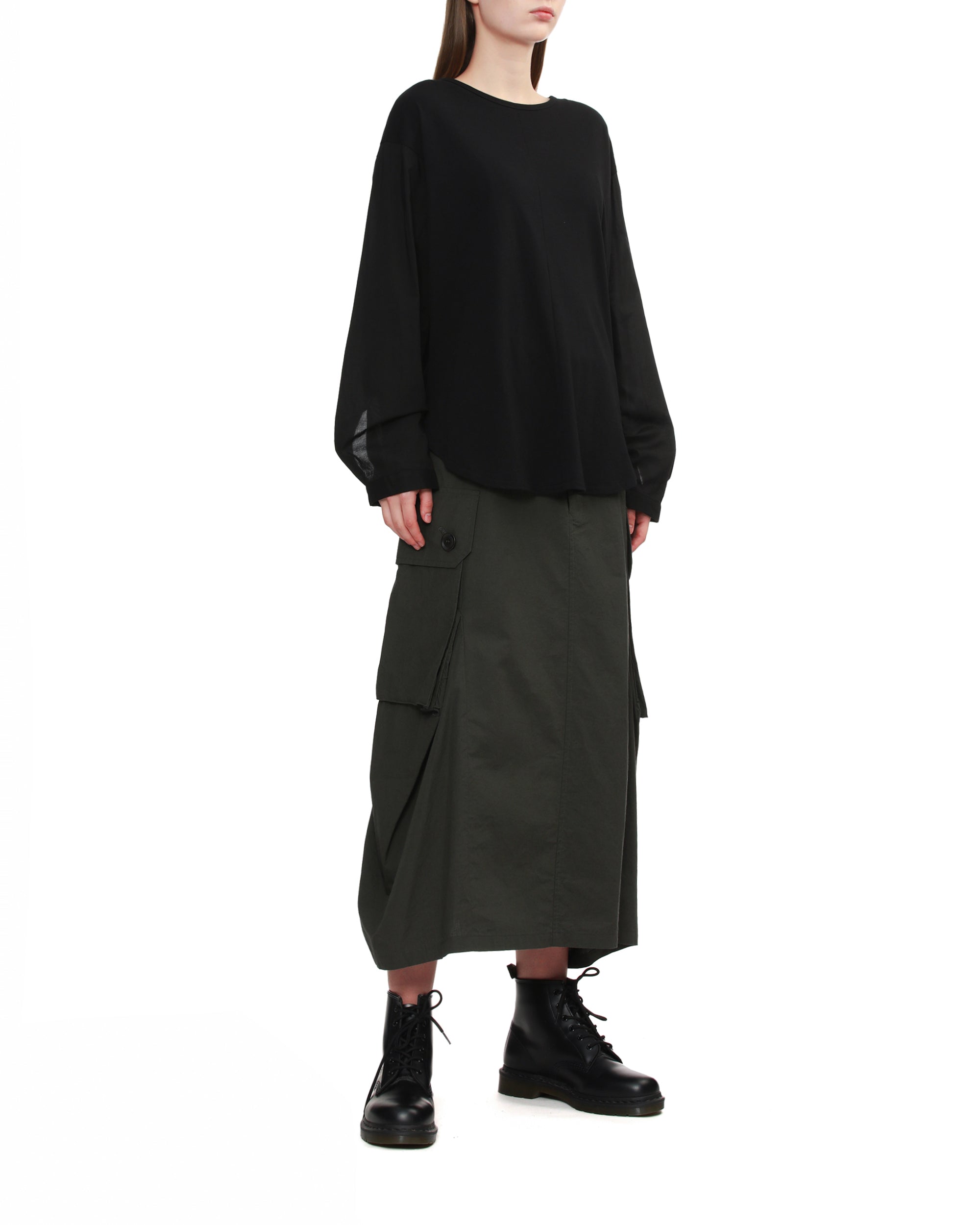 Oversized long-sleeve top