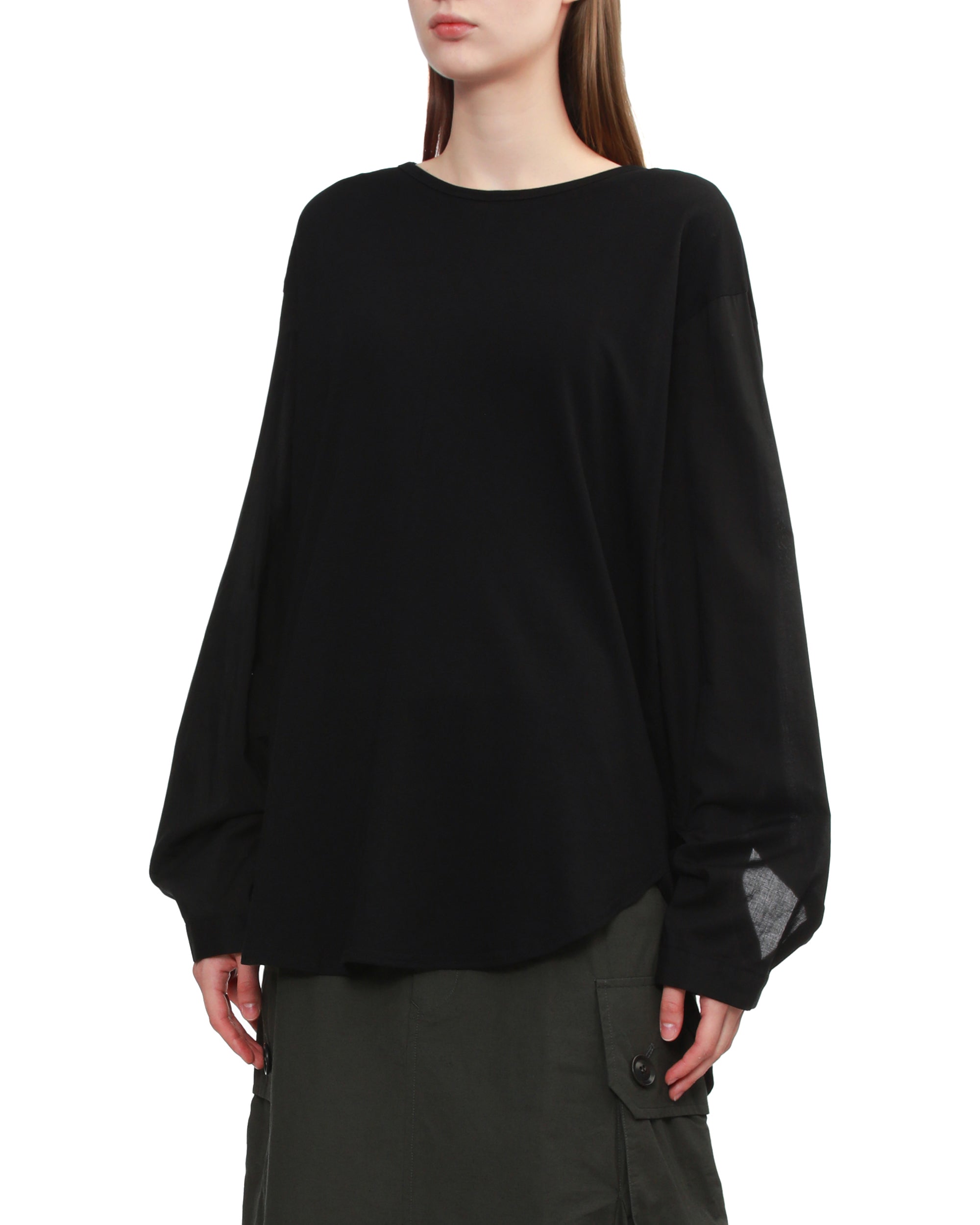 Oversized long-sleeve top