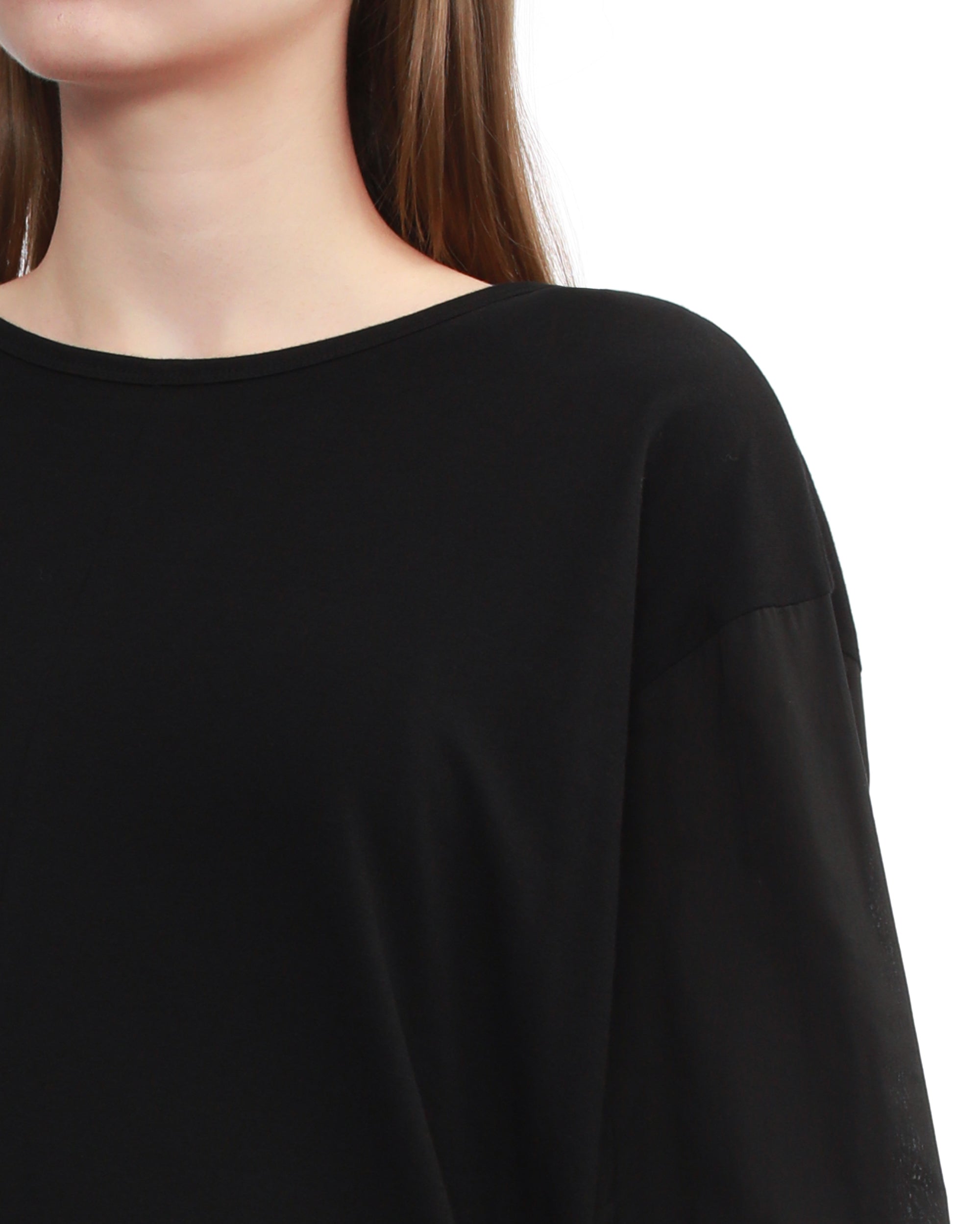 Oversized long-sleeve top