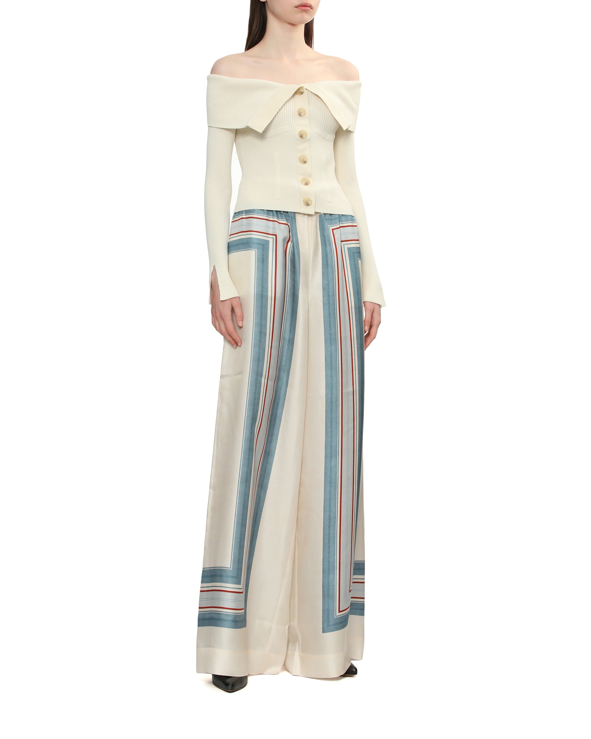 Graphic wide pants