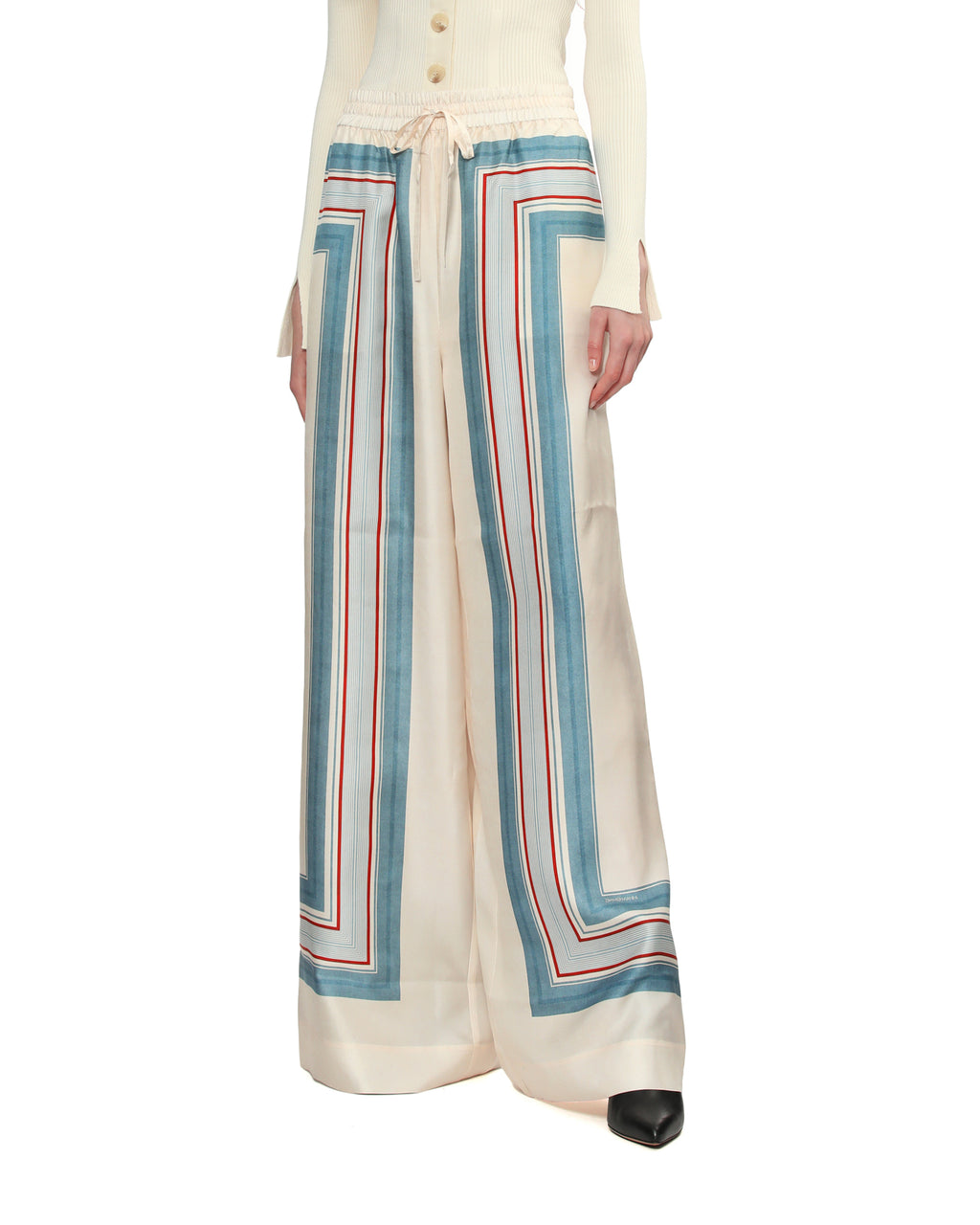 Graphic wide pants