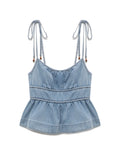 Denim cami top