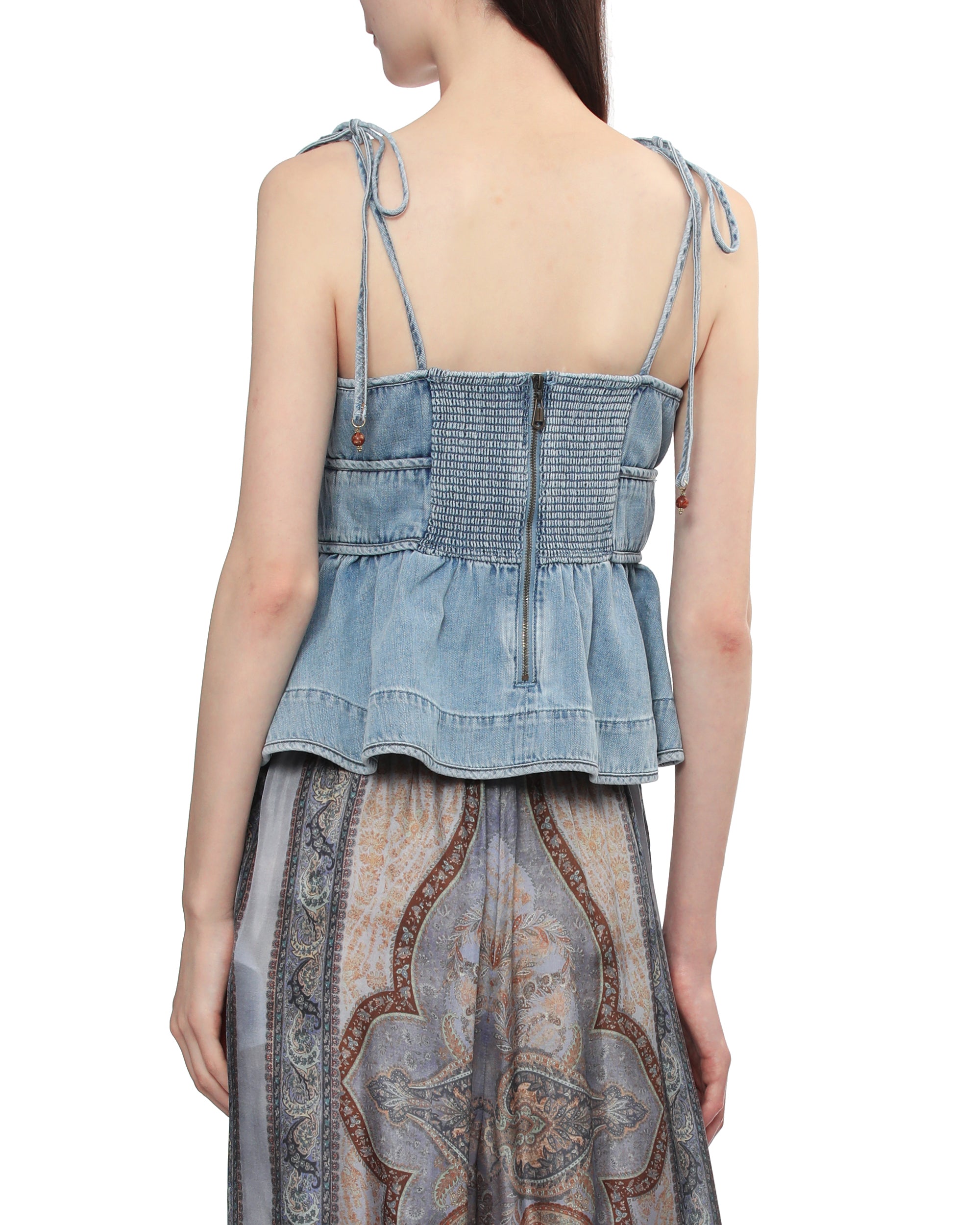 Denim cami top