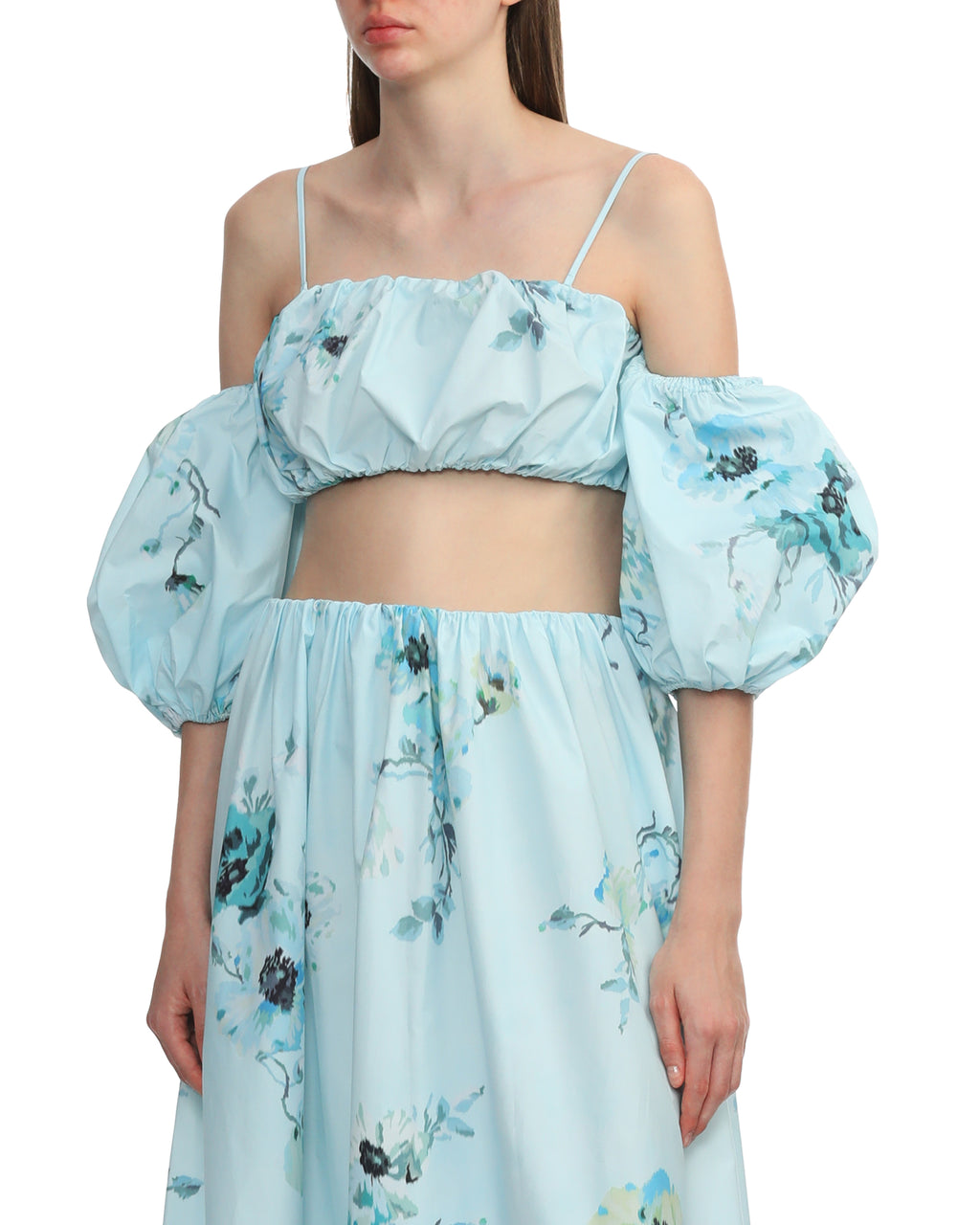 Off-the-shoulder cropped top