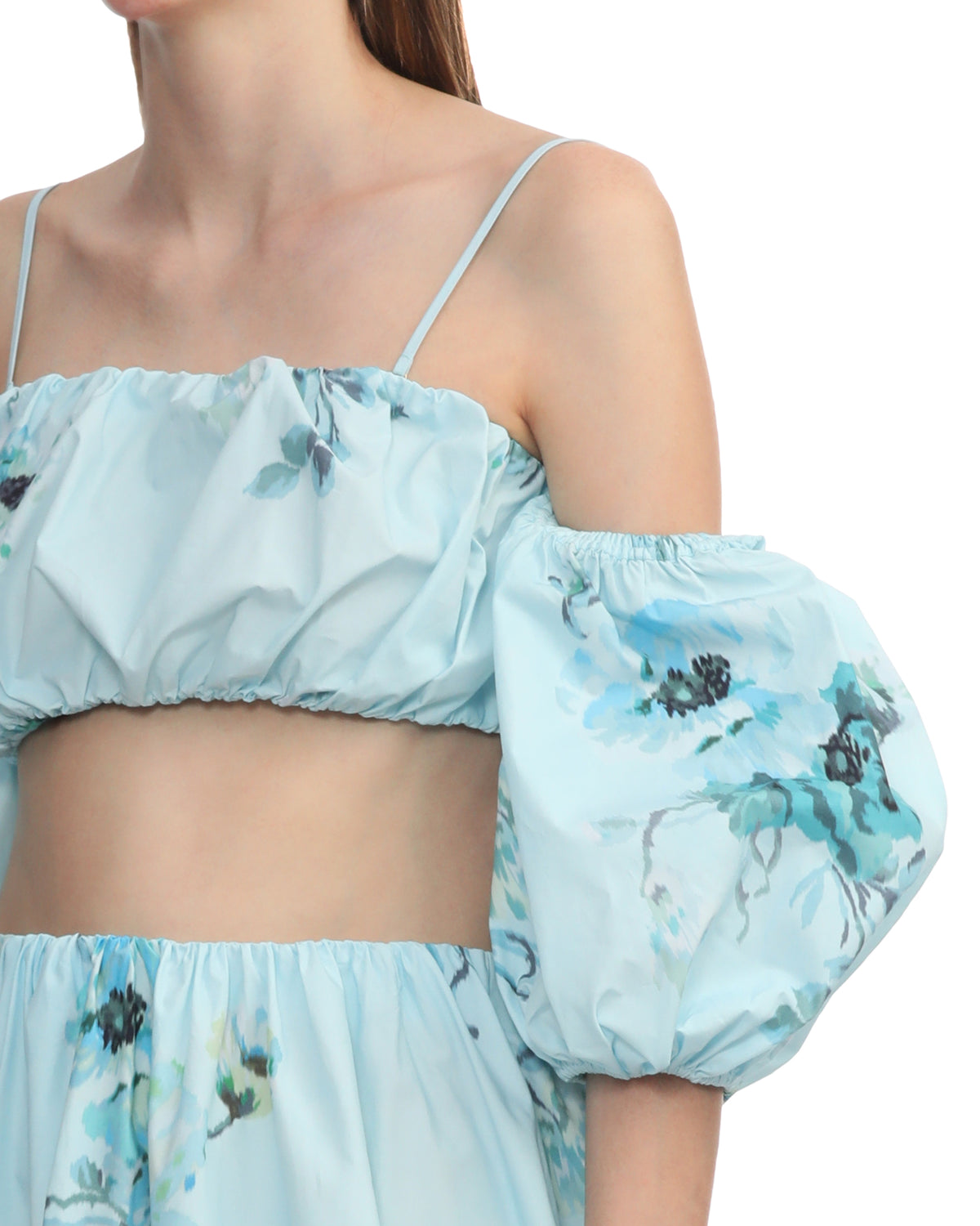 Off-the-shoulder cropped top