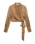 Silk wrap top