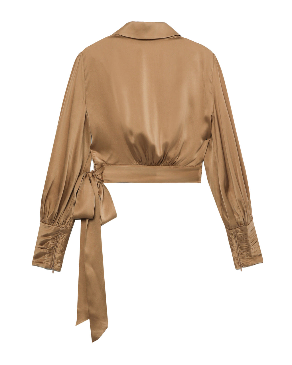 Silk wrap top