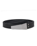 Buckle calfskin belt