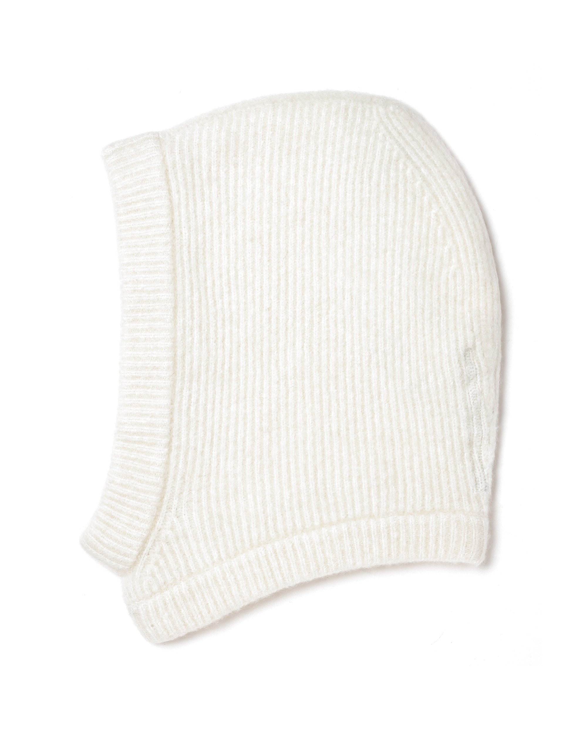 Rib-knit hood