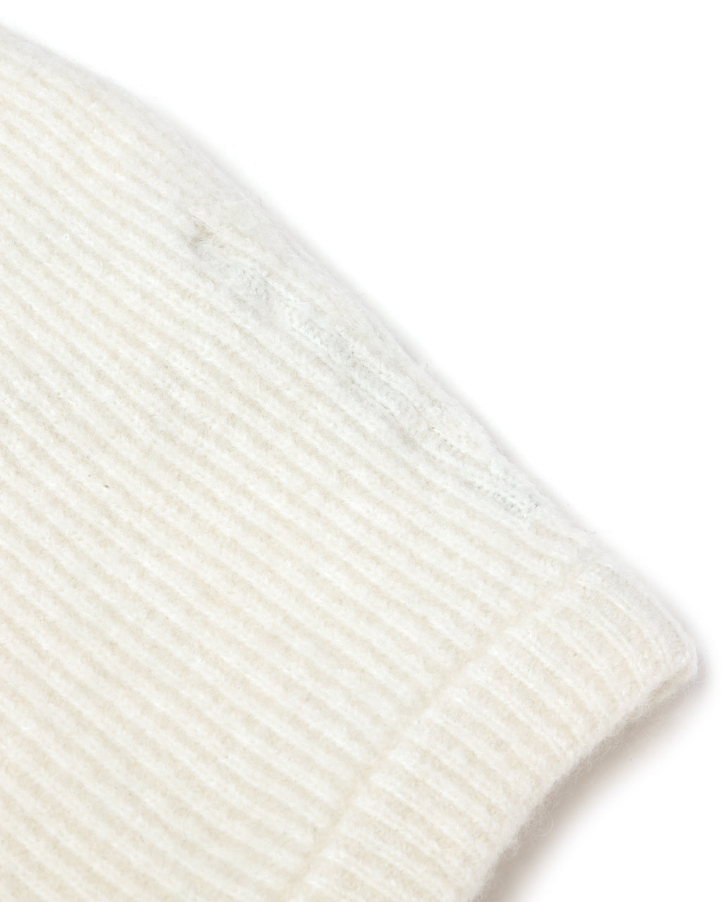Rib-knit hood