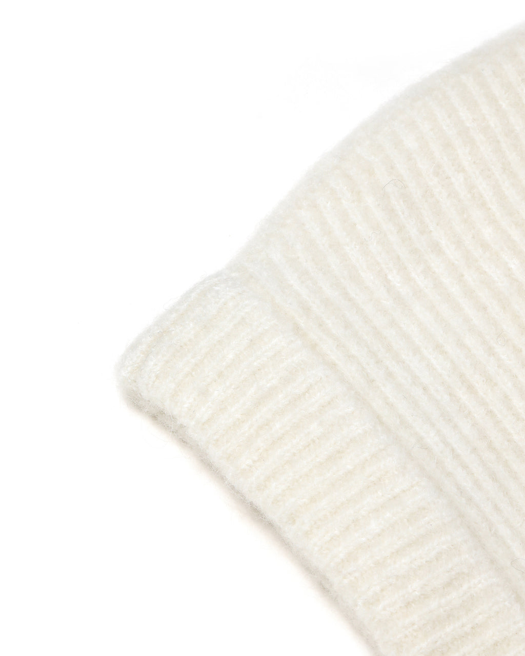 Rib-knit hood