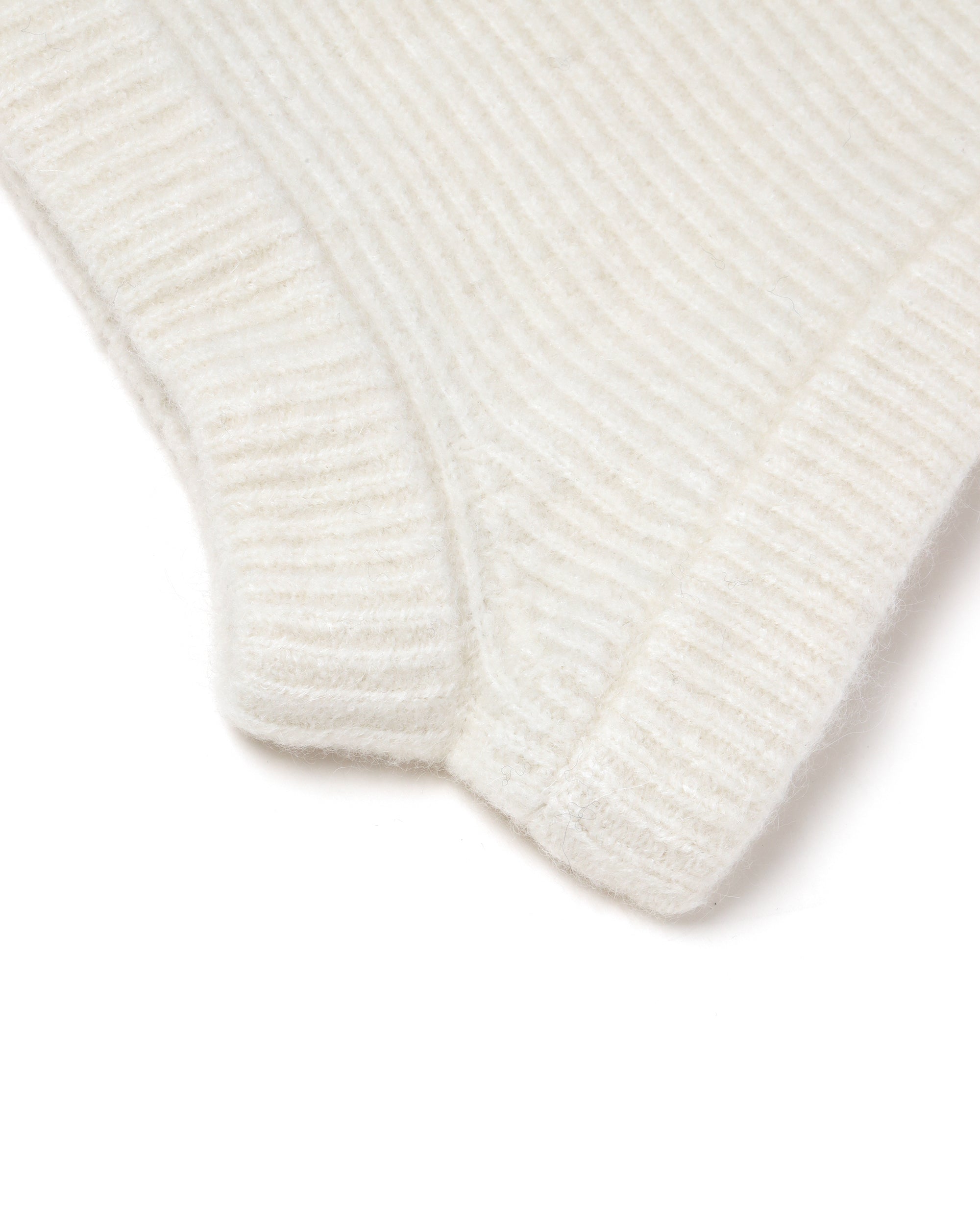 Rib-knit hood