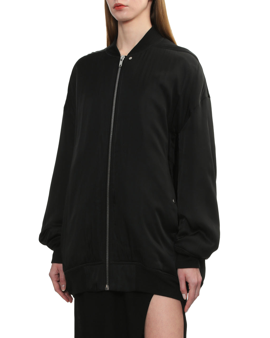 Zip-up bomber jacket