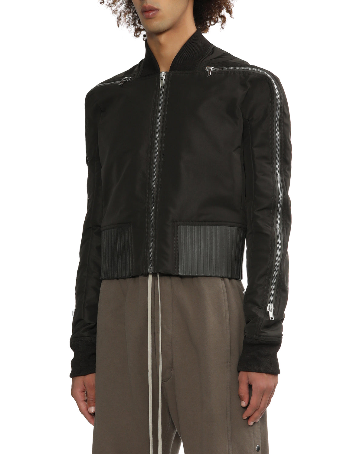 Cropped bomber jacket