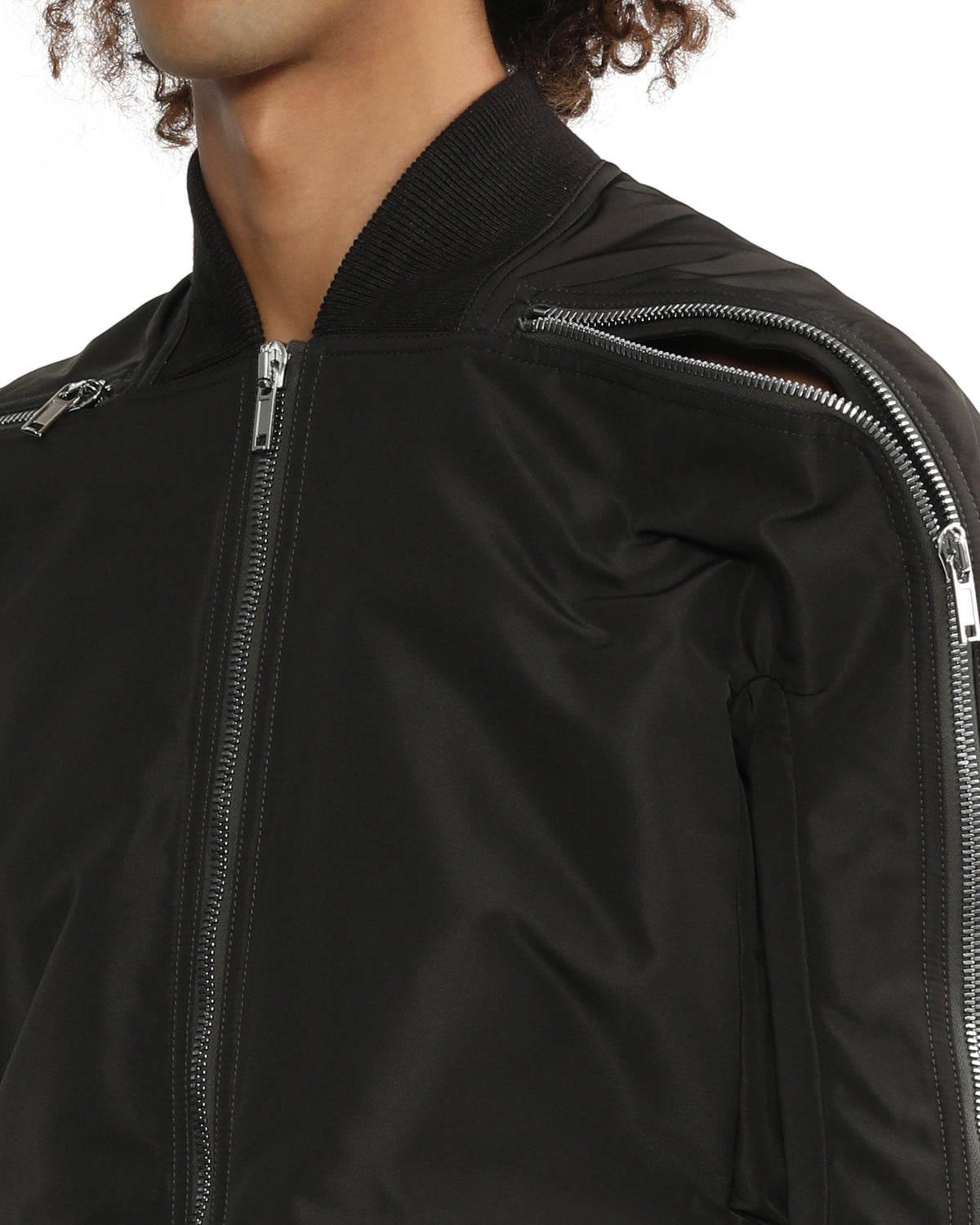 Cropped bomber jacket