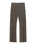 Zip-detailed pants