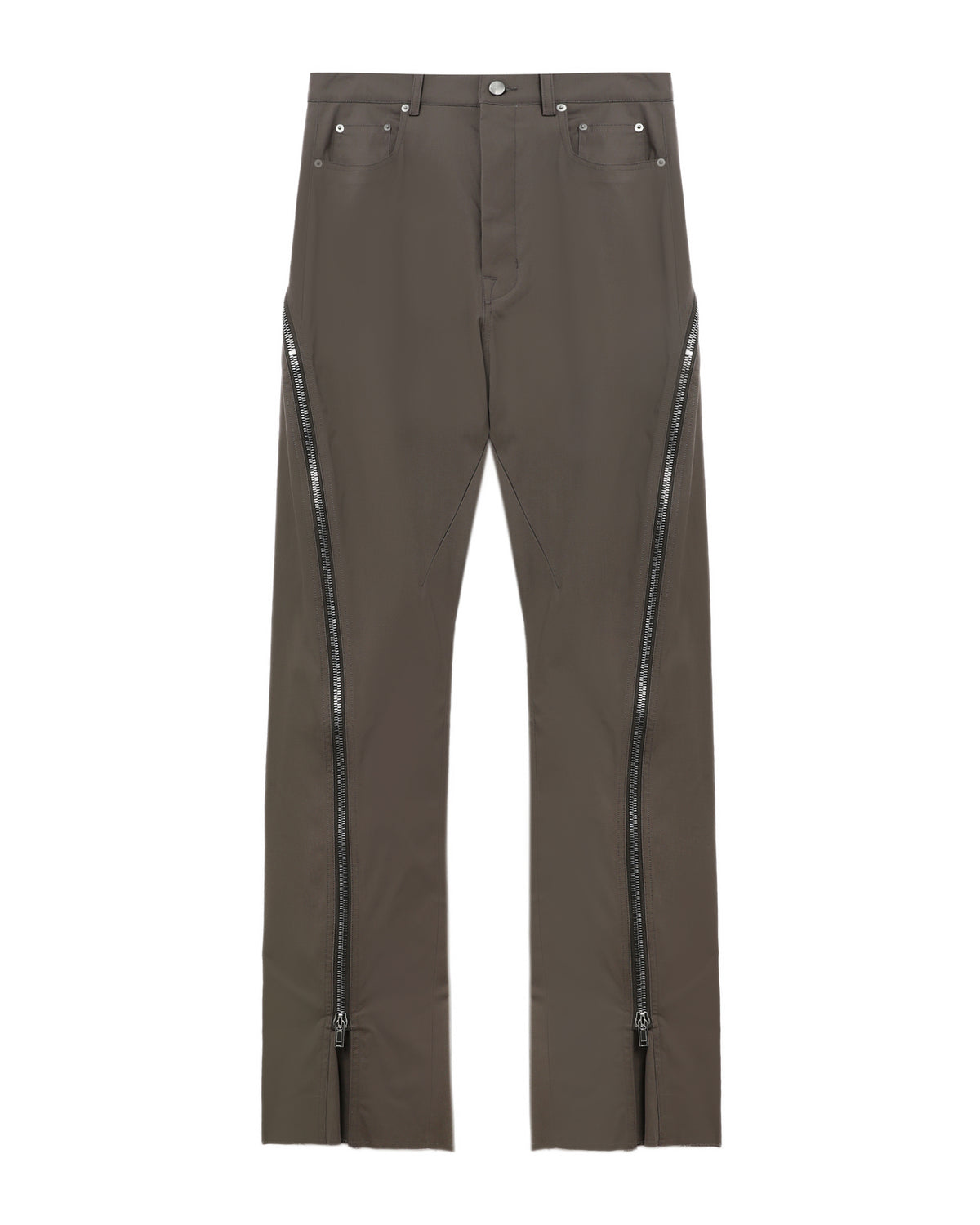 Zip-detailed pants