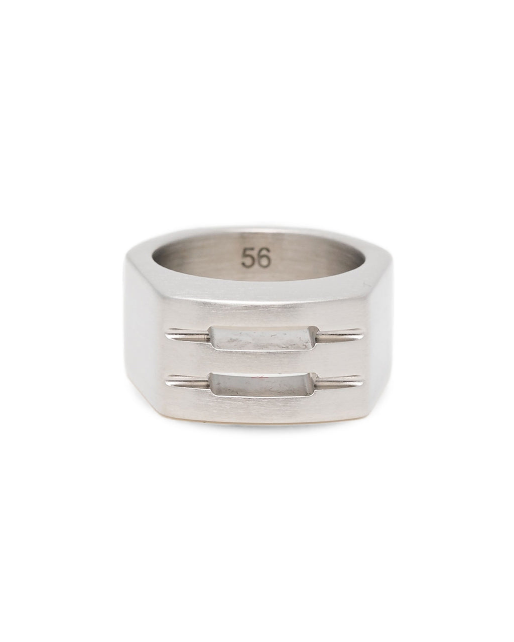 Chunky beveled ring