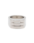 Chunky beveled ring