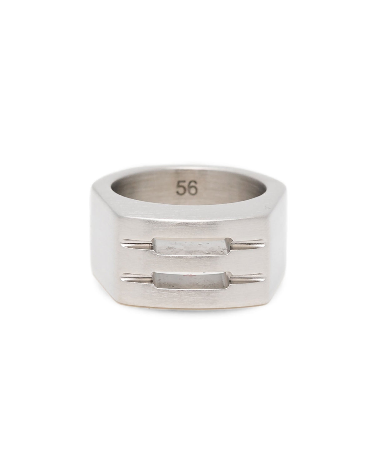 Chunky beveled ring