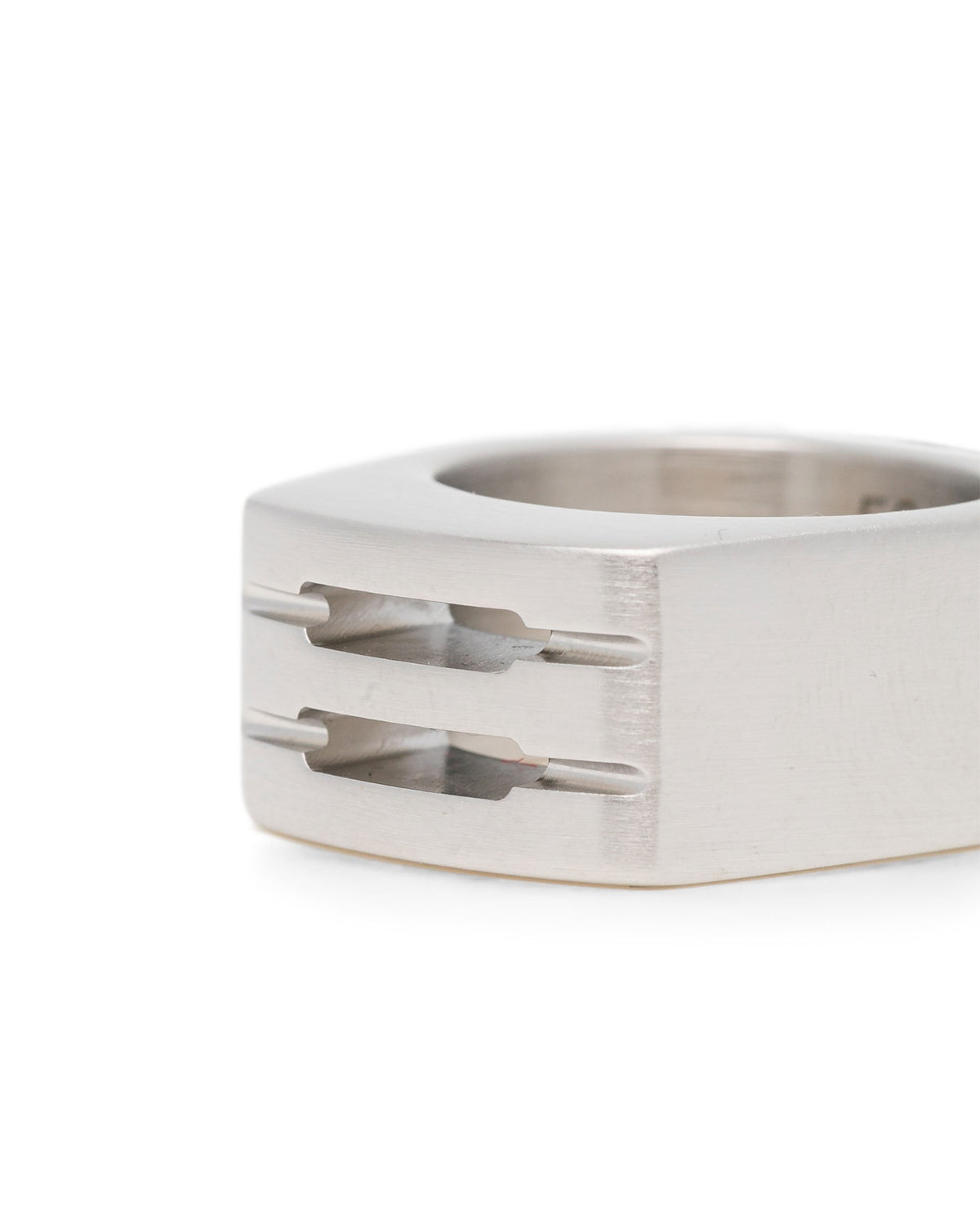 Chunky beveled ring
