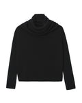 Draped turtleneck sweater