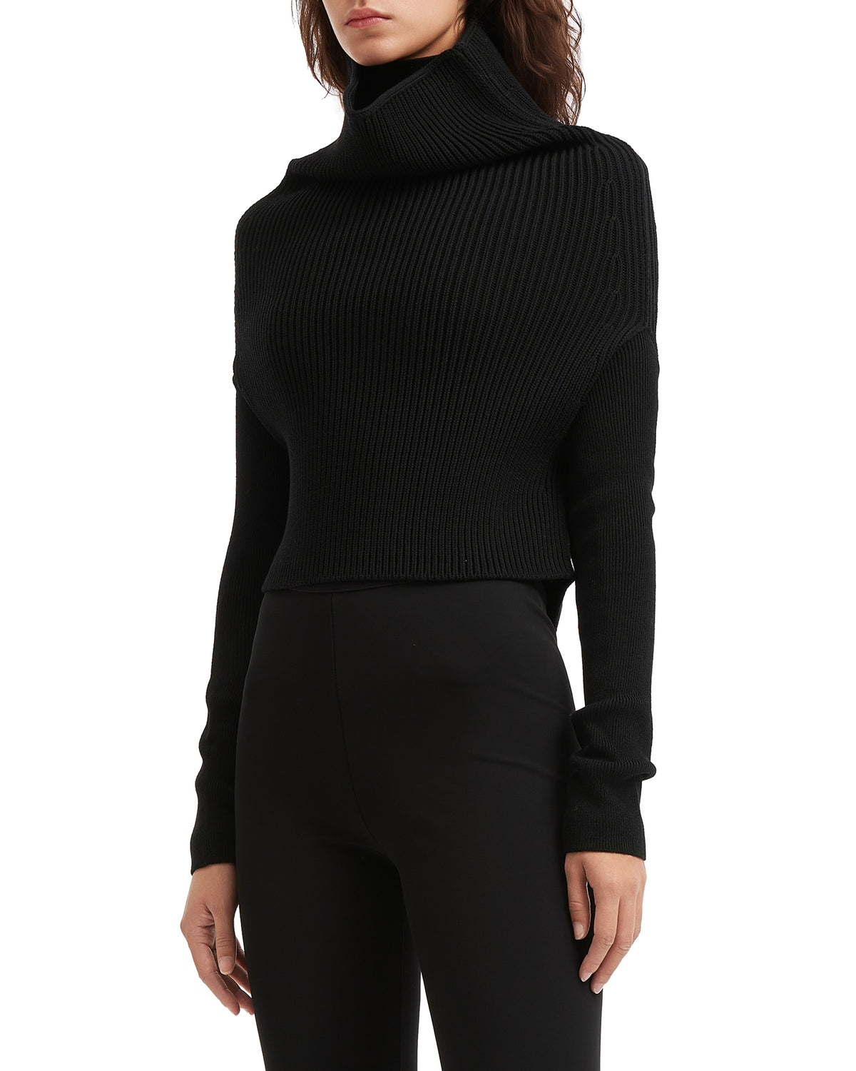 Cropped knit top