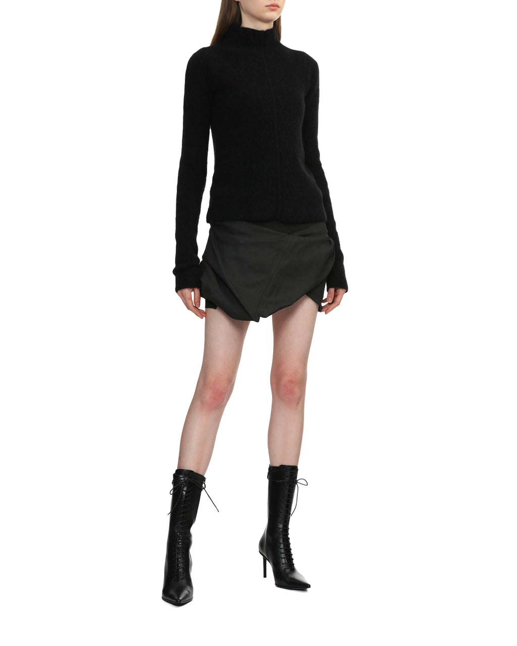 Turtleneck knit top