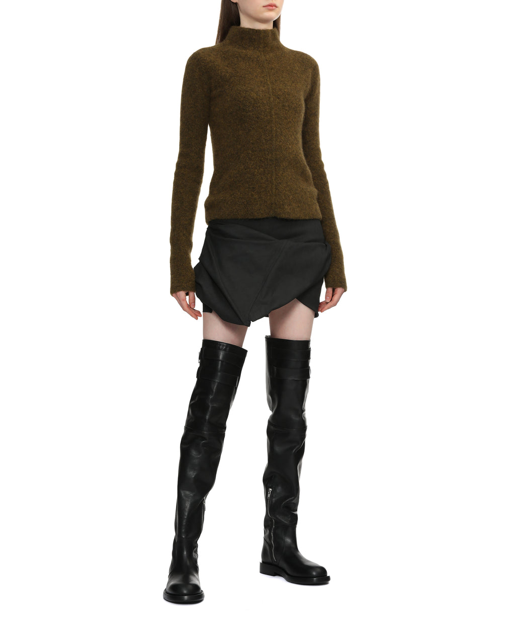 Turtleneck knit top