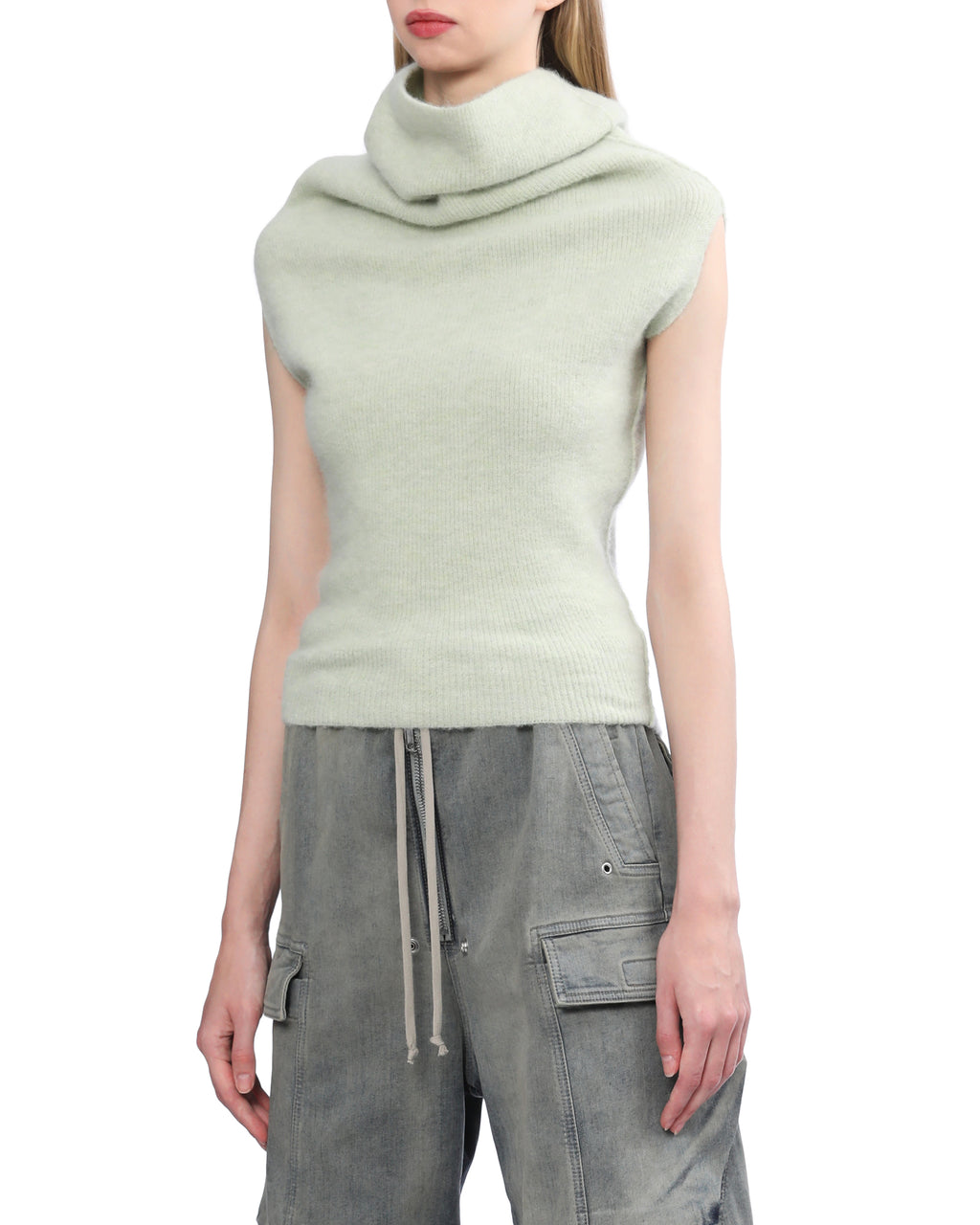 Funnel neck knit