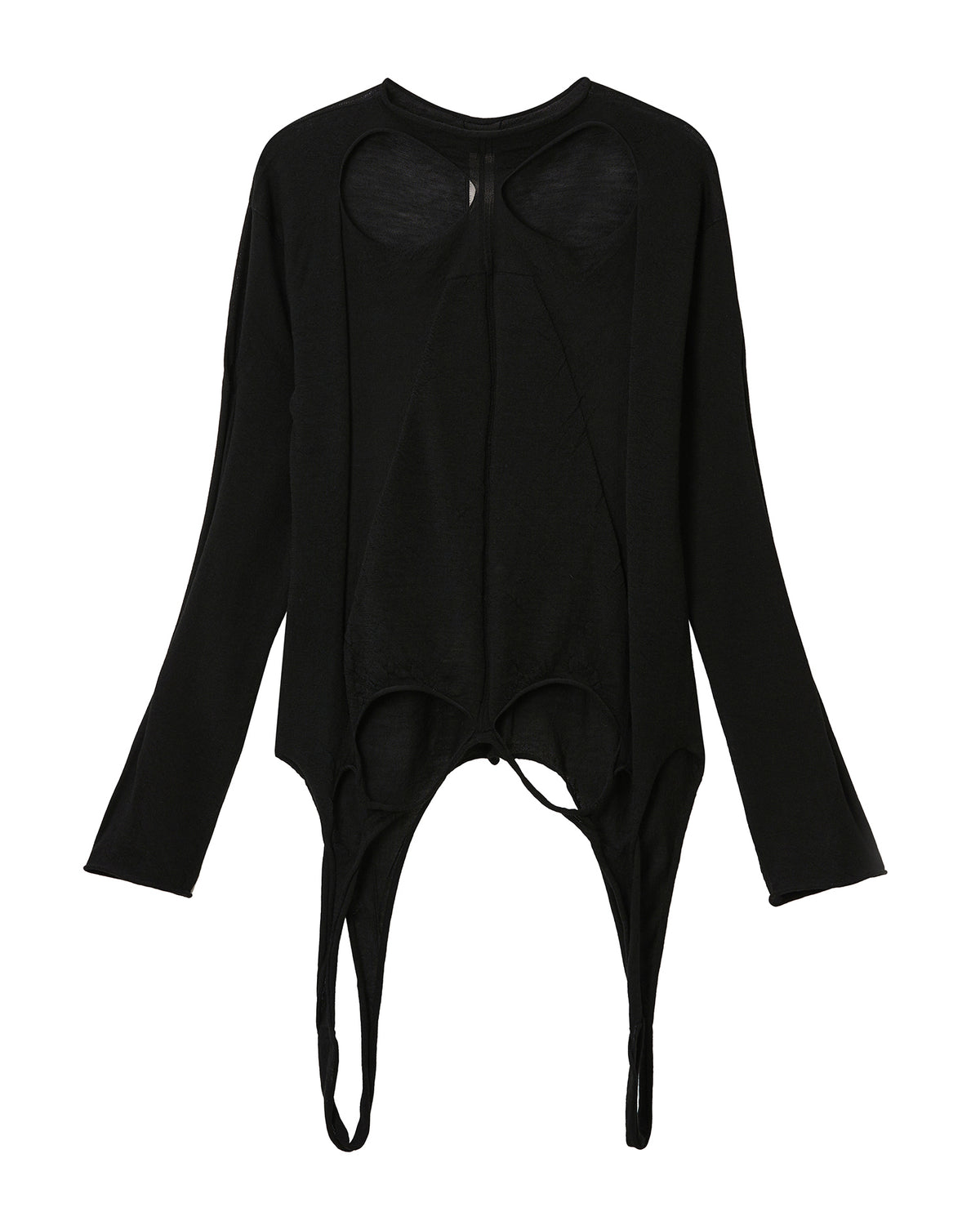 Slashed pull knit top