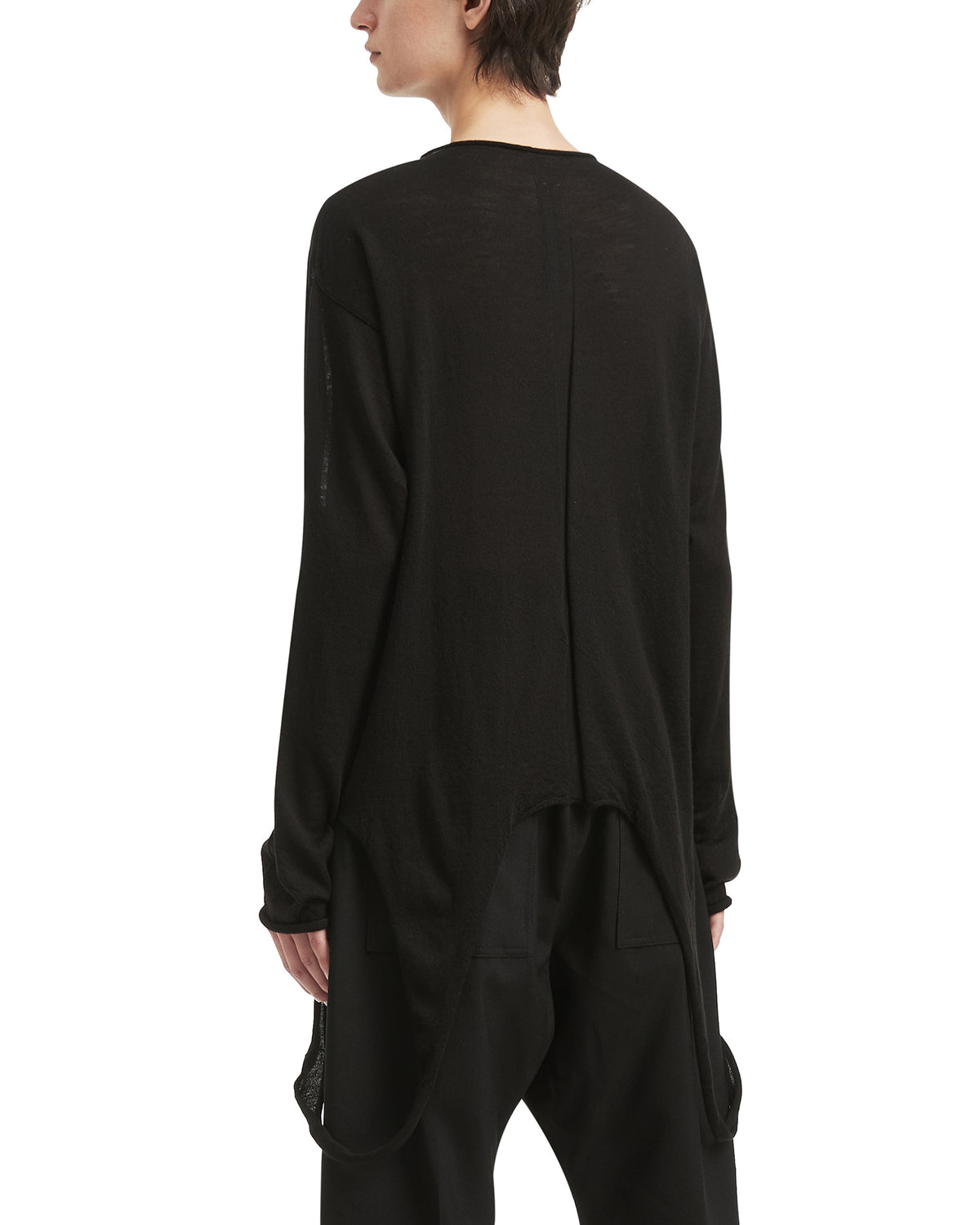Slashed pull knit top
