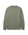 Round neck fine-knit jumper