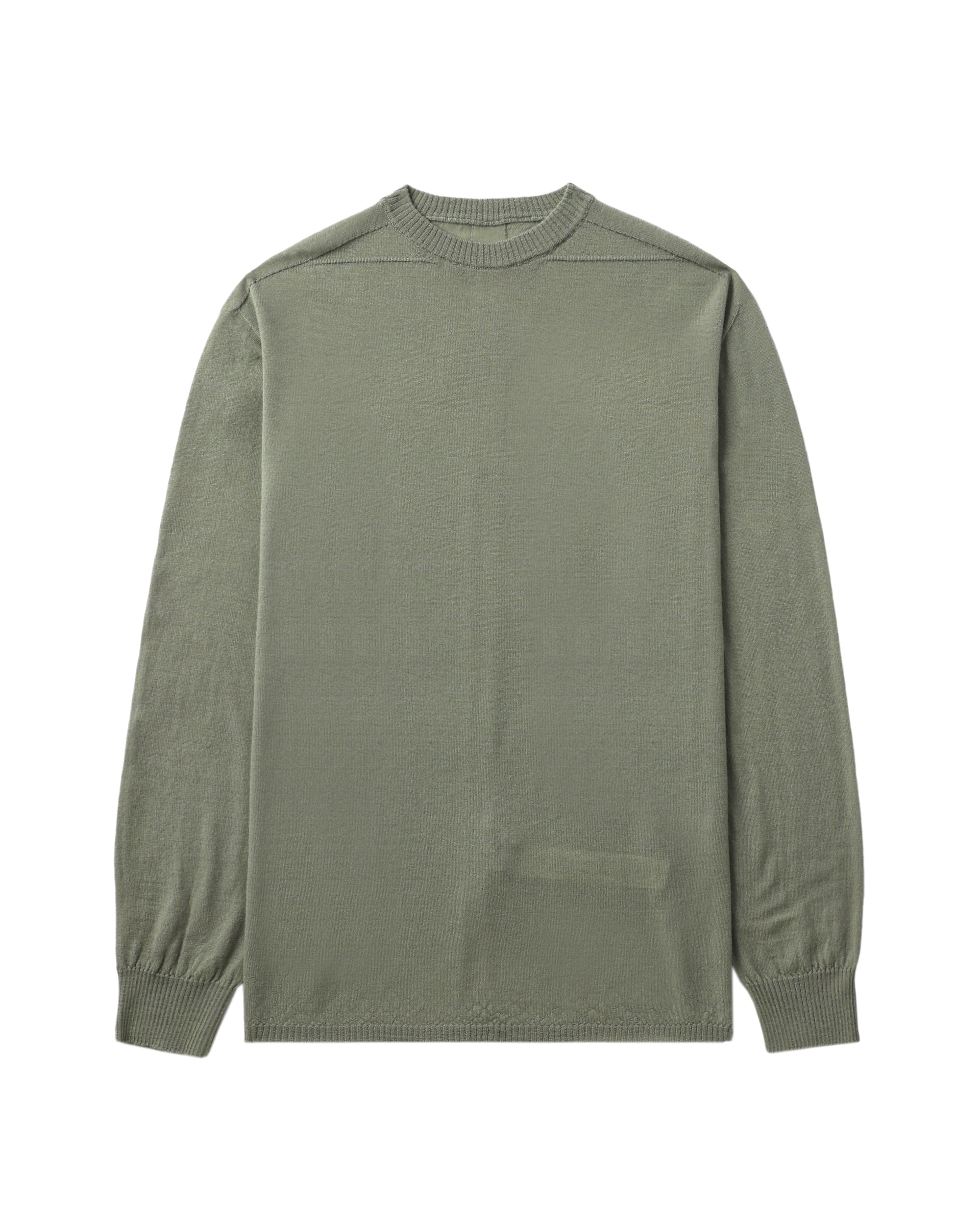 Round neck fine-knit jumper