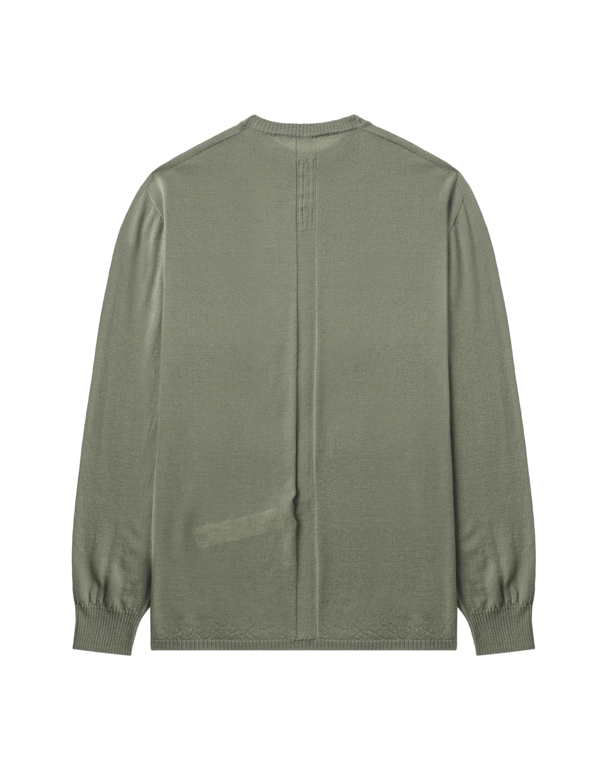 Round neck fine-knit jumper