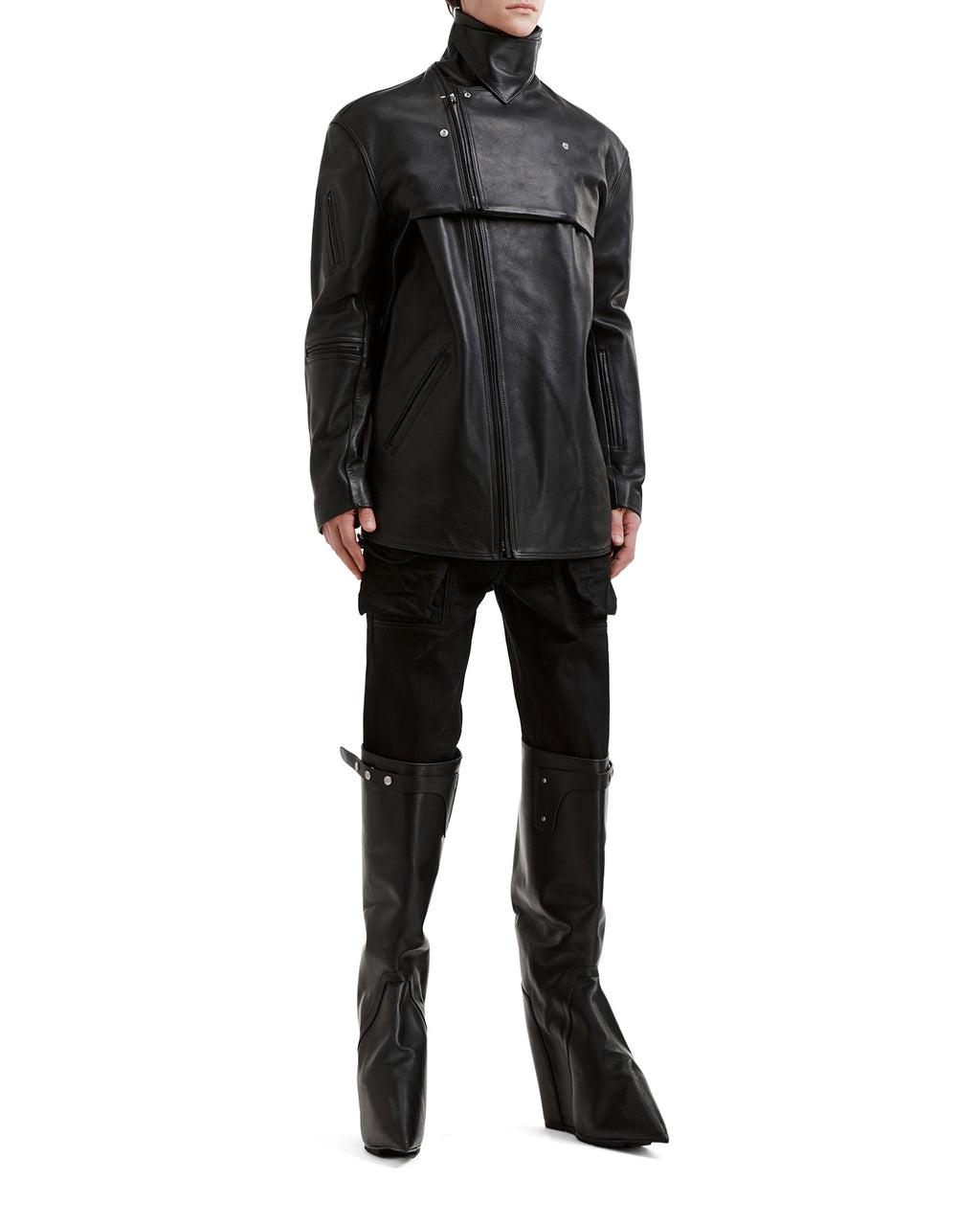 Asymmetric zip jacket