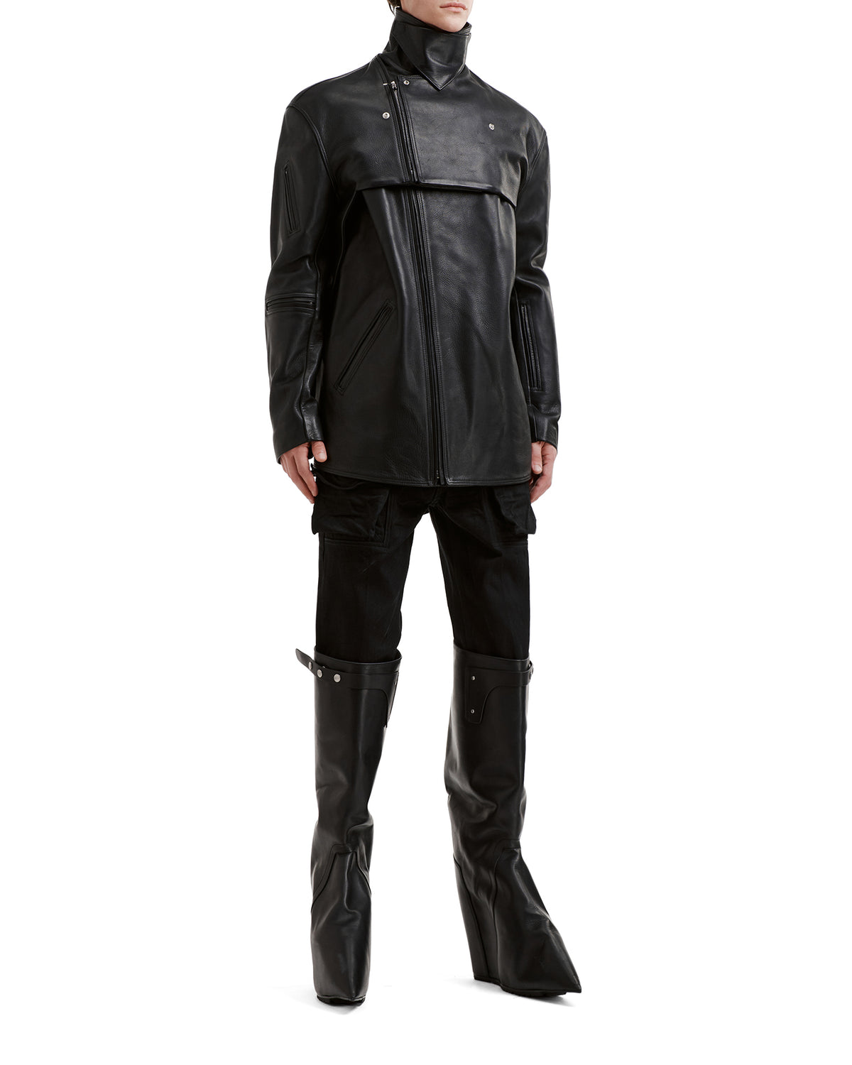 Asymmetric zip jacket