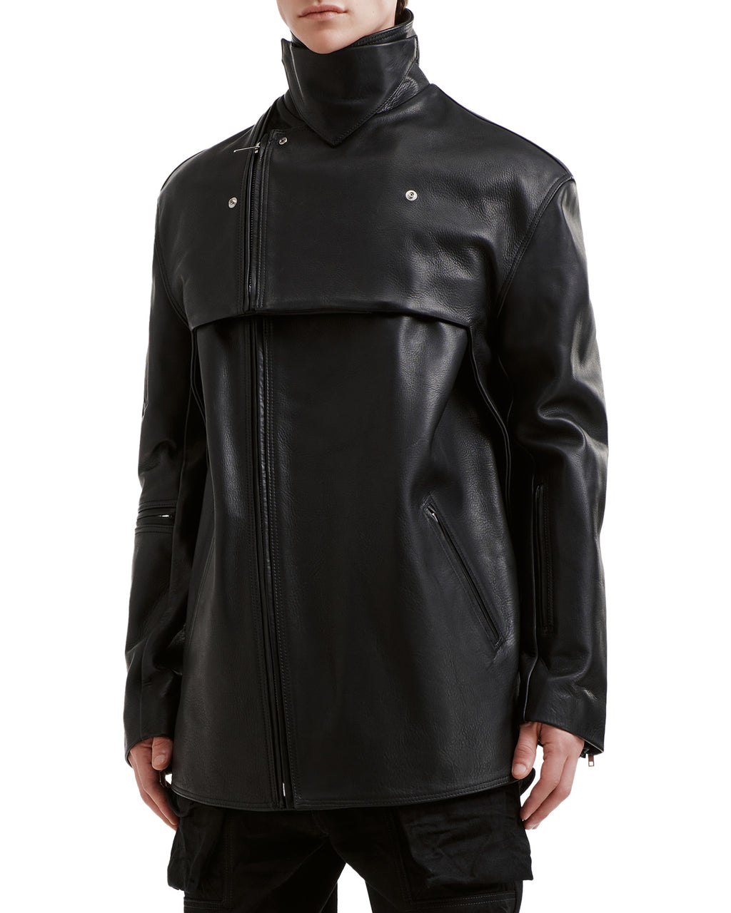 Asymmetric zip jacket