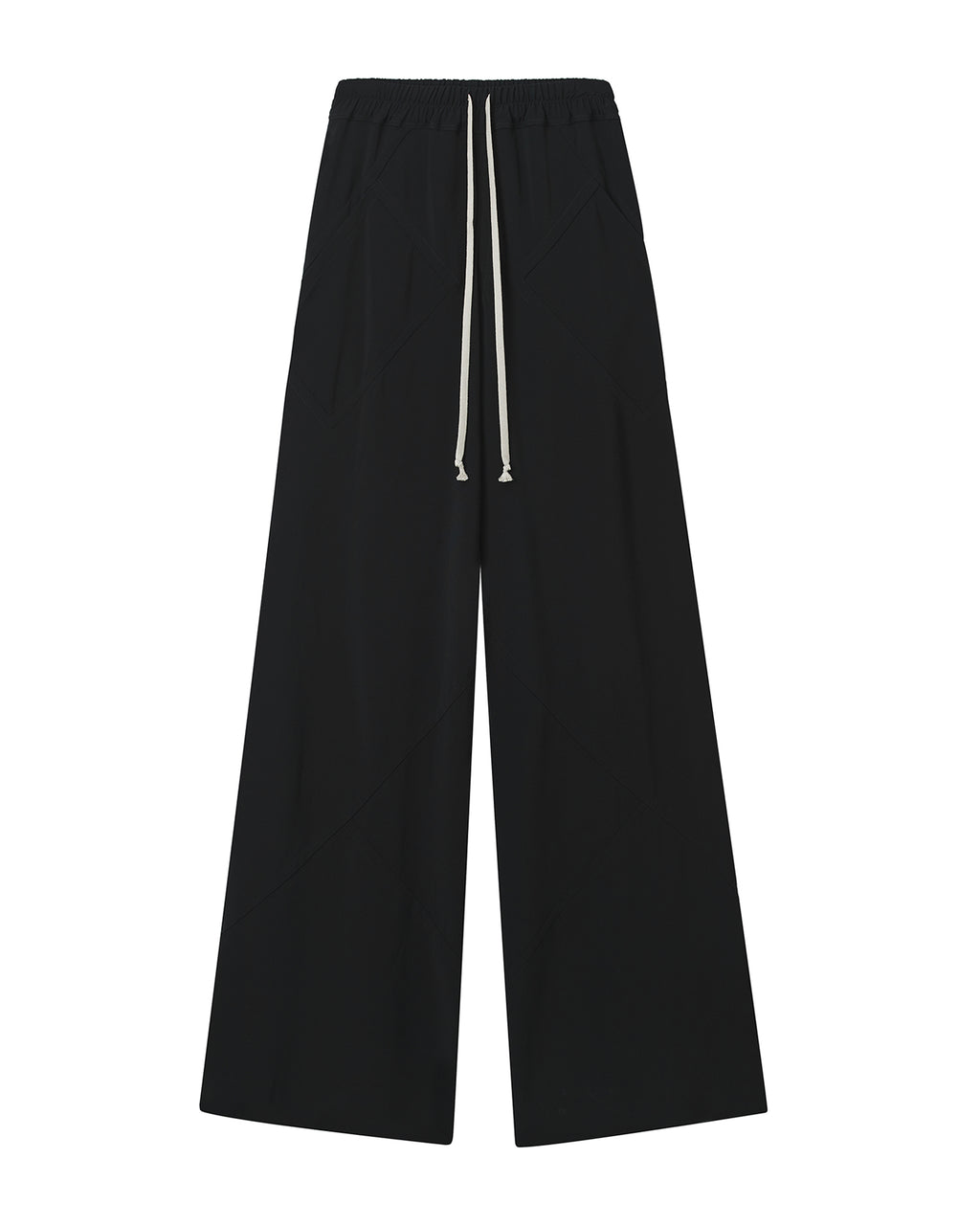 Drawstring wide leg pants
