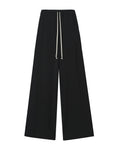 Drawstring wide leg pants