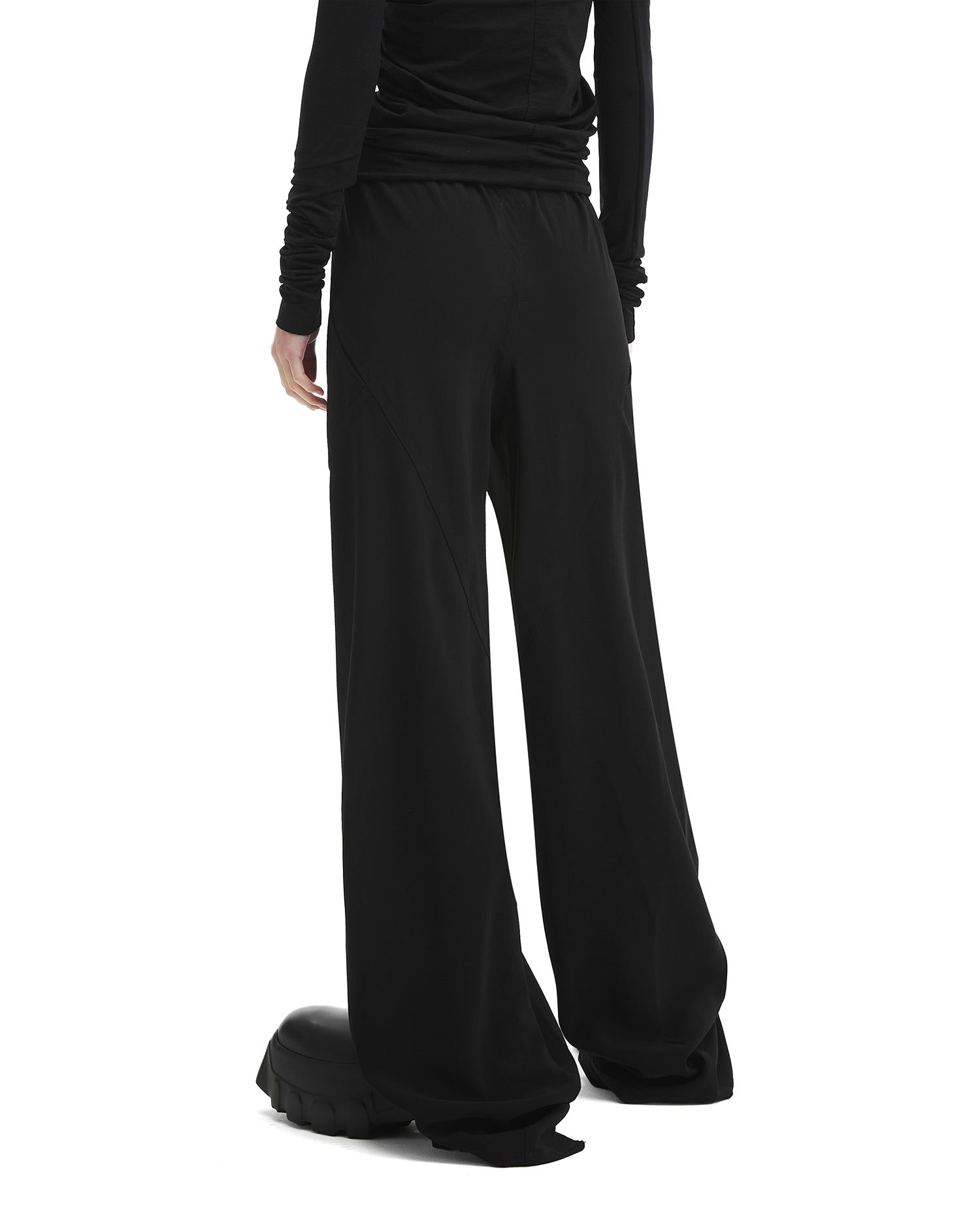 Drawstring wide leg pants
