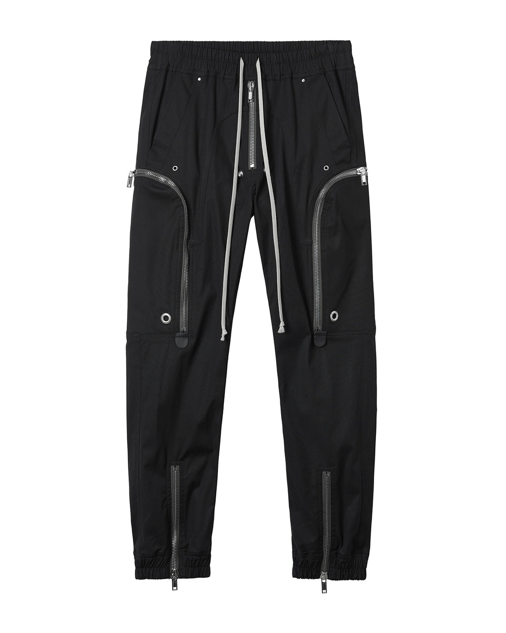 Zip-detail pants