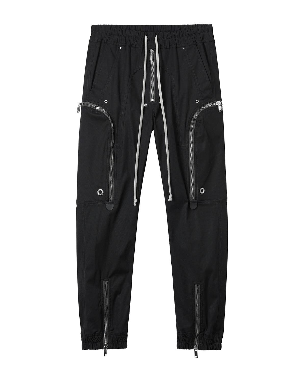 Zip-detail pants