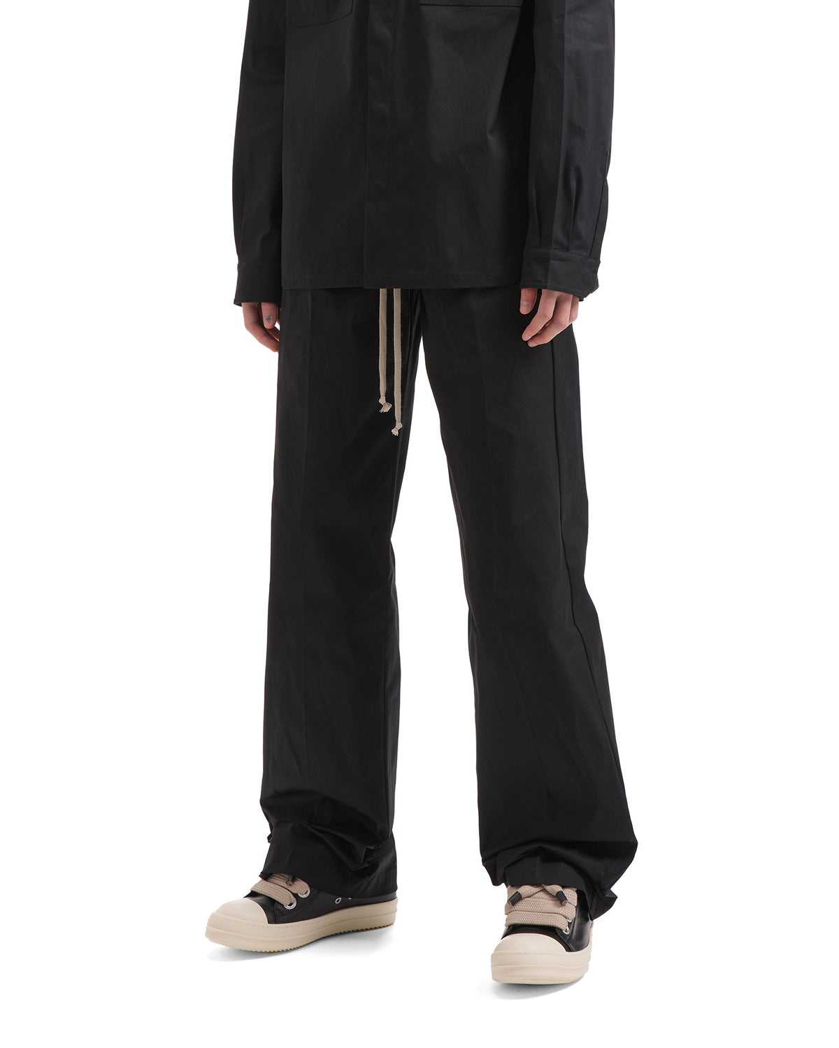 Zip-detail pants