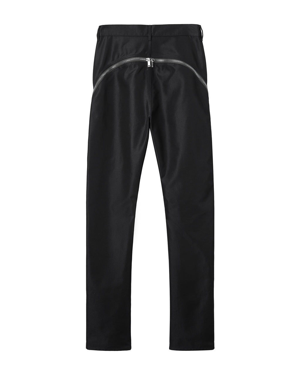 Zip-detail pants