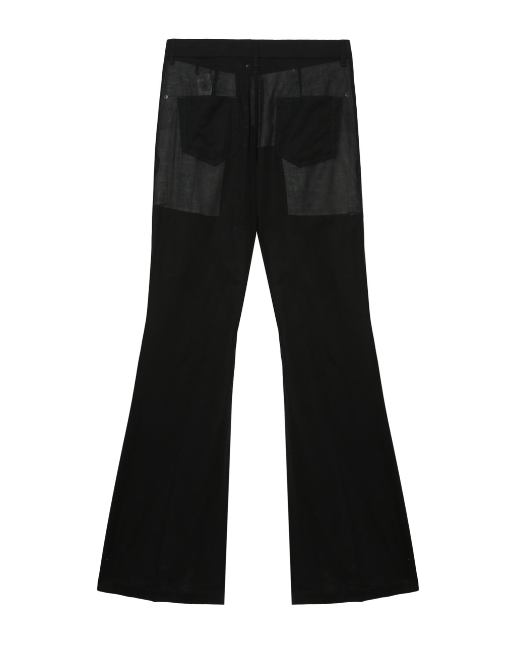 Flared leg trousers