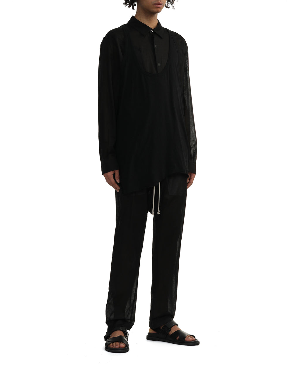 Drop crotch trousers
