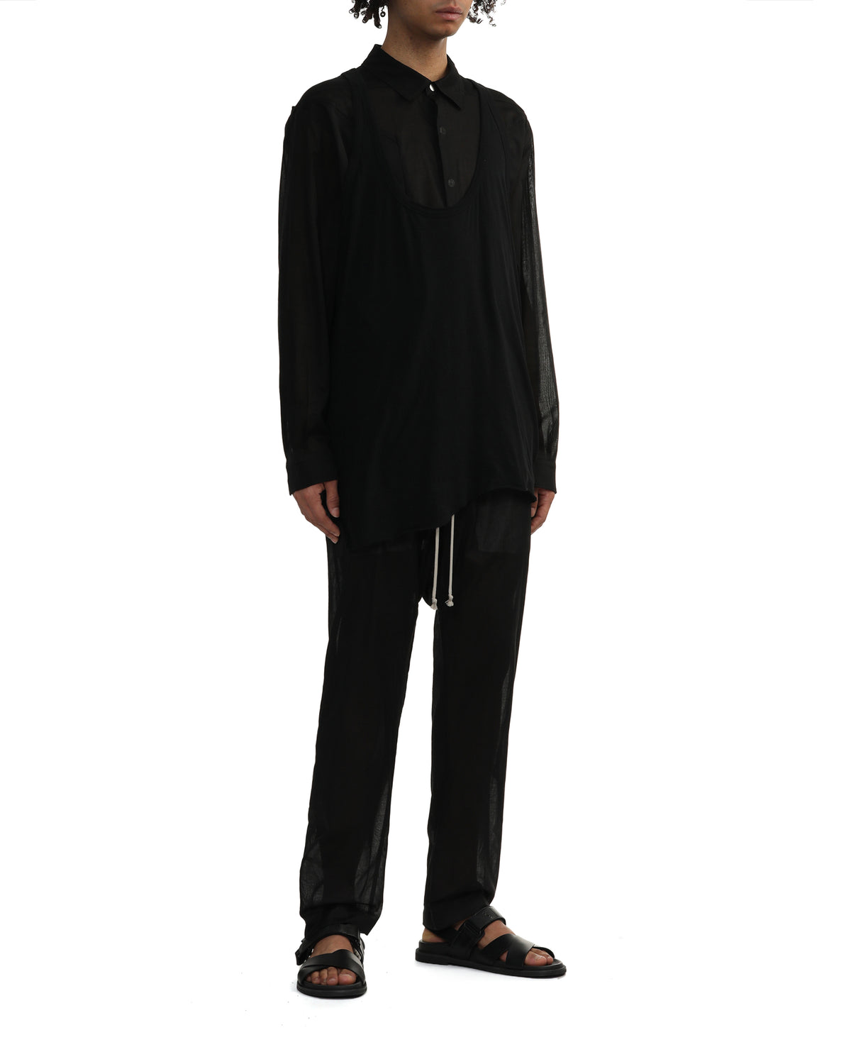 Drop crotch trousers